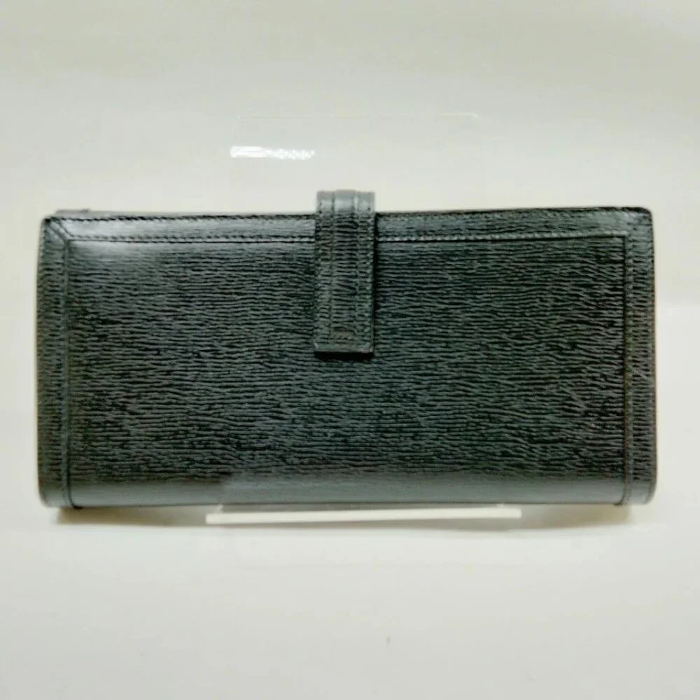 Gucci Long Wallet Black Leather 280-081825 - Picture 2 of 9